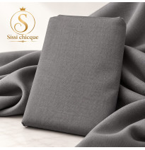 TISSU GRIS DE QUALITE 1 METRE